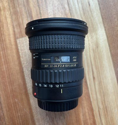 Tokina 11-16mm f 2.8 tokina AT-X Pro DX ii